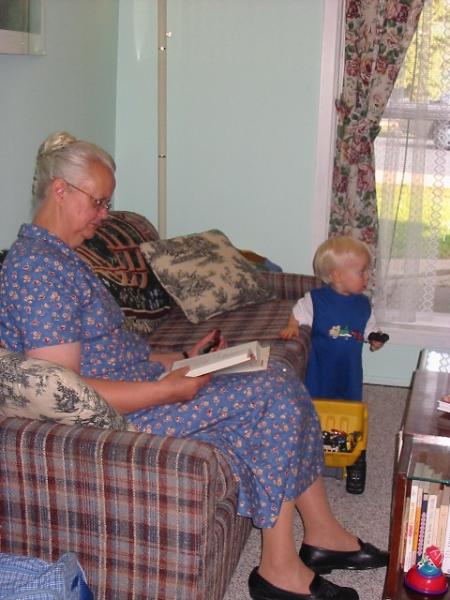 Roanne was reading and listening